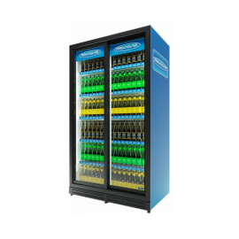 Шкаф холодильный Frigoglass Super 16 FFSD (сер.корпус,бел.кабинет,сер.рамка дв.,2Led,5полок,5ЦД+кноп.откл.света) купить в Е.Маркет