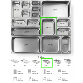 Гастроемкость CRAZY PAN GN1/2-100 купить в Е.Маркет