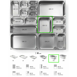 Гастроемкость CRAZY PAN GN1/2-150 купить в Е.Маркет