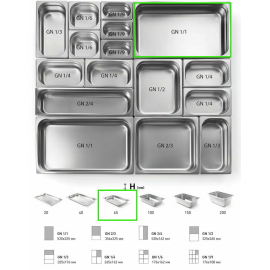 Гастроемкость CRAZY PAN GN1/1-65 купить в Е.Маркет
