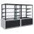 Витрина кондитерская Carboma KC70 VM 0,9-1 Light Техно (9006-9005, черная) купить в Е.Маркет
